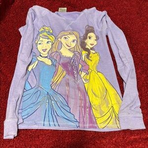 Disney Princess Long Sleeve Kids Shirt - Purple